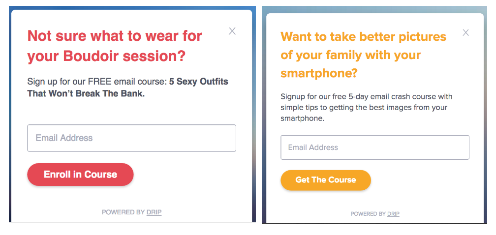 email marketing crash course templates